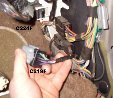 1994 Ford Crown Victoria - 1994 Dash harness (14401 & 12614) connectors