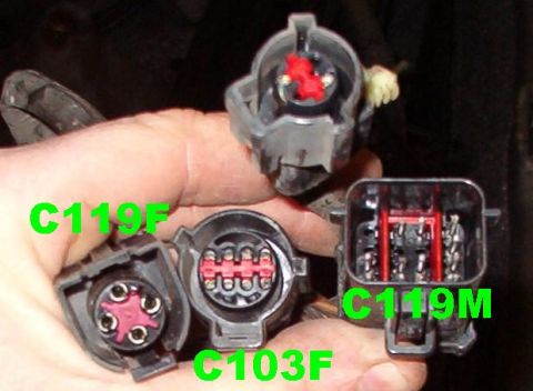 1994 Ford Crown Victoria - 1994 Engine bay harness (14290) connectors