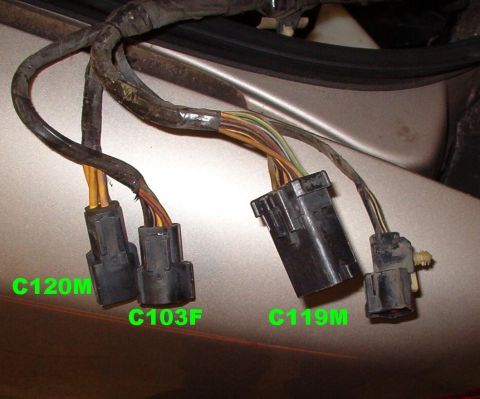 1994 Ford Crown Victoria - 1994 Engine bay harness (14290) connectors