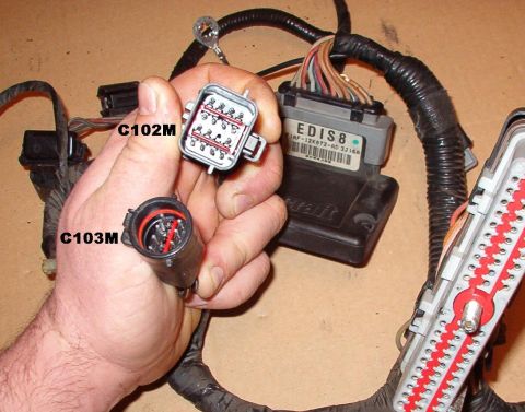 1994 Ford Crown Victoria - 1994 EEC harness (12A581) connectors