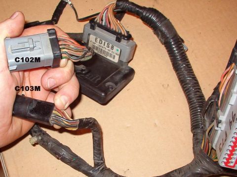 1994 Ford Crown Victoria - 1994 EEC harness (12A581) connectors
