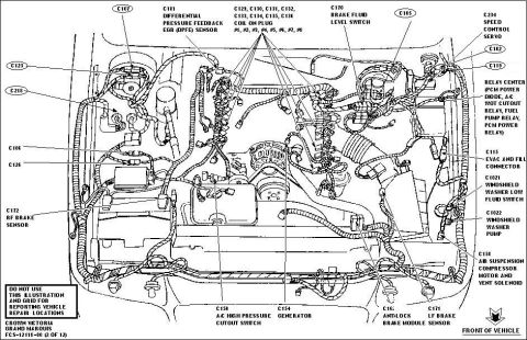 1994 Ford Crown Victoria - 2000 Connectors The circled ones are what I have to splice onto the '94 dash harness.