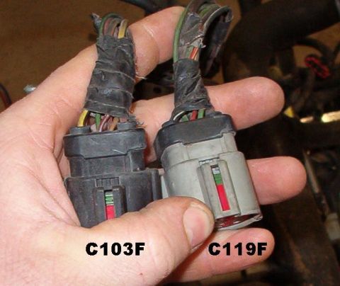 1994 Ford Crown Victoria - 2000 Engine bay harness (14290) connectors