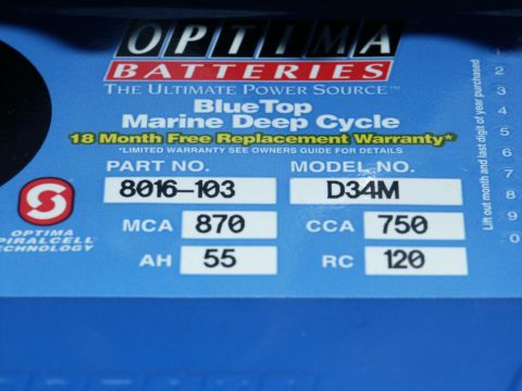 2001 Mercury Grand Marquis - Individual Battery Specs