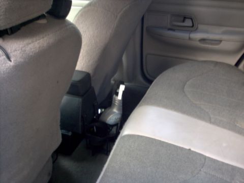 2001 Ford Crown Victoria - Rear interior view showing seats and door panel details.