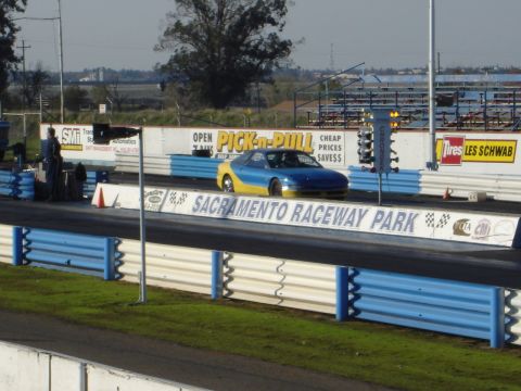 1993 Ford Probe - Staging for a run on Test & Tune day @ Sacramento Raceway.