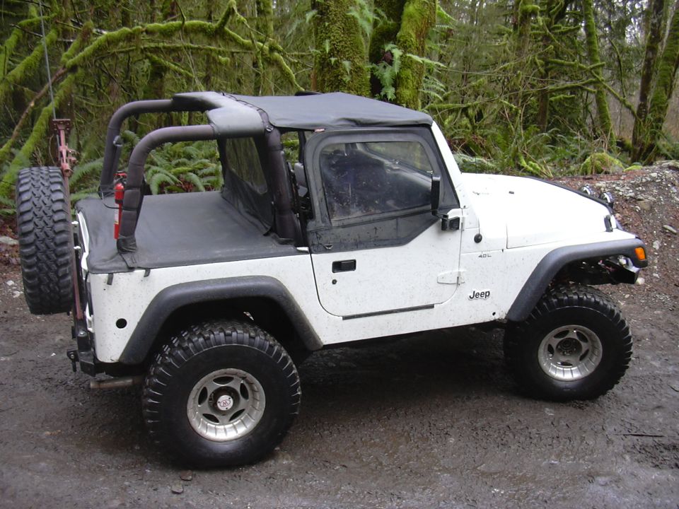 Here's the Jeep after 3 weeks in the shop getting fixed