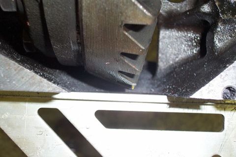 1986 Ford Ranger - I thought I was conservative but there's only approx .10" between the straight edge and ring gear