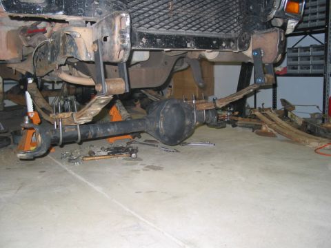 1981 Ford Bronco - First installation with entire suspension. Now I have to pull it all again for final touch up and painting. These are stock Bronco rear spr…