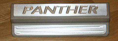 2001 Mercury Grand Marquis - A "PANTHER" branded door sill plate is shown, not a 2001 Mercury Grand Marquis.