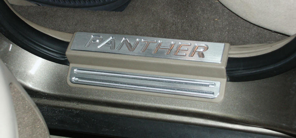 door sill plate with 'PANTHER' text