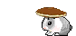 1993 Ford Bronco - A pixelated rabbit is depicted with a mushroom cap balanced on its head.