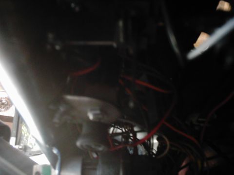 1978 Ford Bronco - A complex wiring harness is visible, but no specific vehicle details can be confirmed.