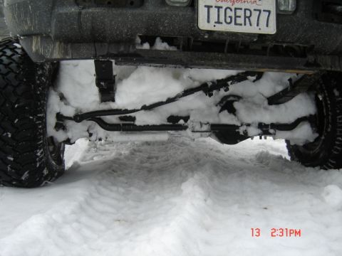 2000 Ford F-450 - All the snow after we got him out