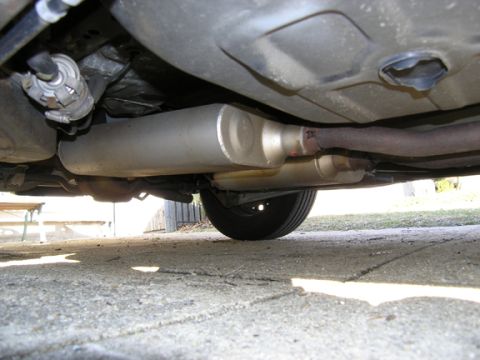 1999 Ford Crown Victoria - Flowmaster 50 series, Offset inlet / Center outlet