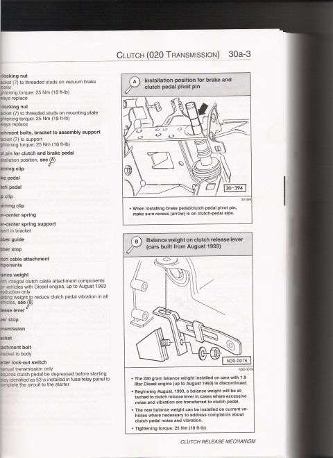 2003 Chevrolet Monte Carlo - This document page details clutch and transmission information, including installation procedures and balance weights for clutch release le…