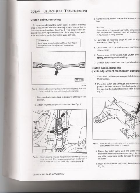 2003 Chevrolet Monte Carlo - This document details the removal and installation process for a clutch cable and its adjustment mechanism.