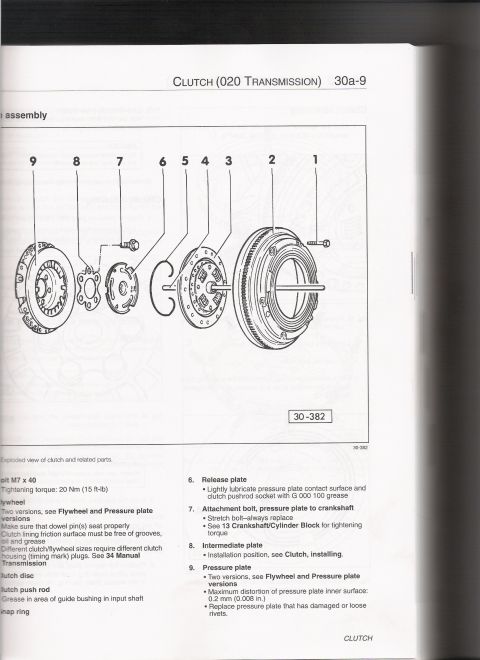 2003 Chevrolet Monte Carlo - Diagram shows an exploded view of a clutch assembly with numbered components and accompanying text detailing installation and specification…