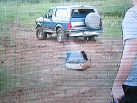 1996 Ford Bronco - the TV hasnt fallen apart yet...