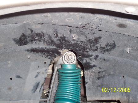 2000 Ford Excursion - Had to trim the front splash guard just a bit!!