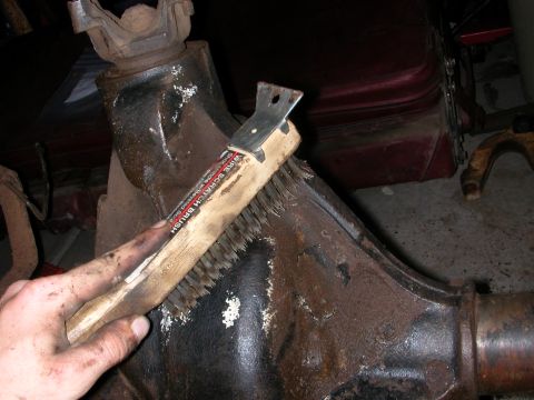 1984 Ford Bronco - good old fashiioned wire brushing...