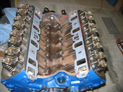 1992 Ford Bronco - Tighten the rocker arms to 35 - 50 ft lbs. The valve train is now done.