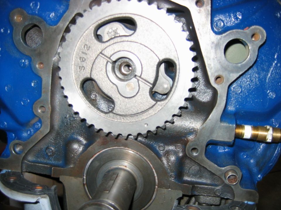 Now to install the timing gears and chain.