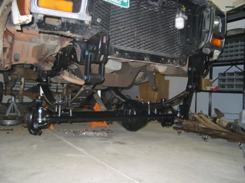 1981 Ford Bronco - Rebuilt and in the truck. Tie rod won't fit above knuckles, have to work on that.