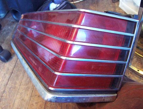 1985 Ford LTD Crown Victoria - Tail light assembly for a car, possibly from the 1980s.