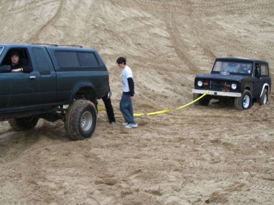 Colin pulling Ninja out...
