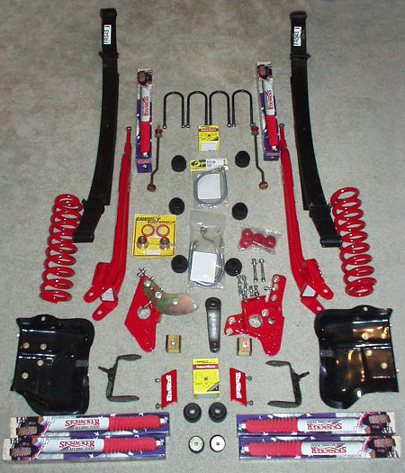 1991 Ford Bronco - This is the parts I gathered for the Bronco's Lift. Skyjacker Class II 6", Softride Rear Springs, Front Swaybar Drop Brackets, Rear Sway Ba…