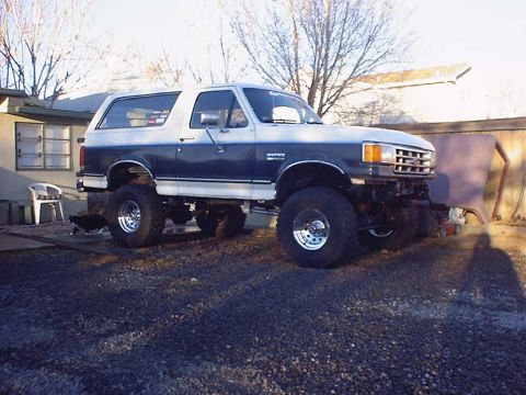 1988 Ford Bronco - This lifted Ford Bronco appears to be from the late 1980s, likely around 1987, based on its grille design.