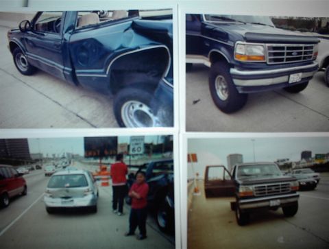 1993 Ford Bronco - The front grille and headlights suggest this is a Ford F-Series truck from the early to mid-1990s.