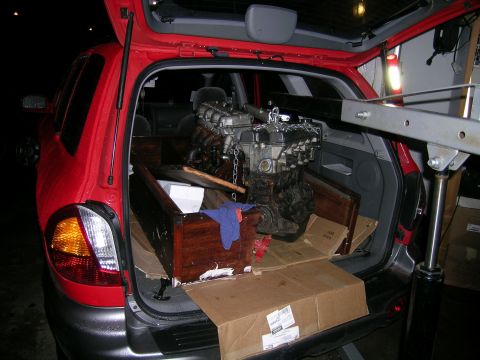 1993 Ford Probe - hyundai santa fe hauling escort SPI and Corolla 4ag motors