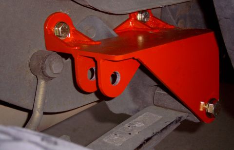 1991 Ford Bronco - This is the passenger frame bracket mounted up.