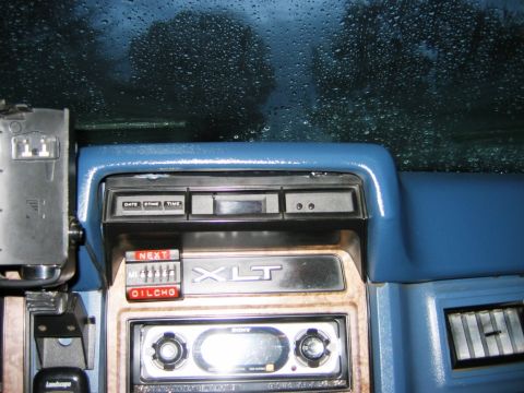 1985 Ford Bronco - The interior dashboard of a 1985 Ford Bronco features XLT trim and an aftermarket Sony stereo.