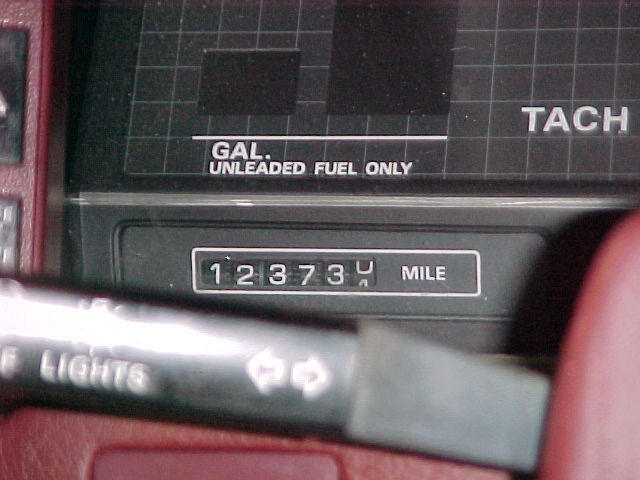 Actual mileage - pretty low for 20 year old car