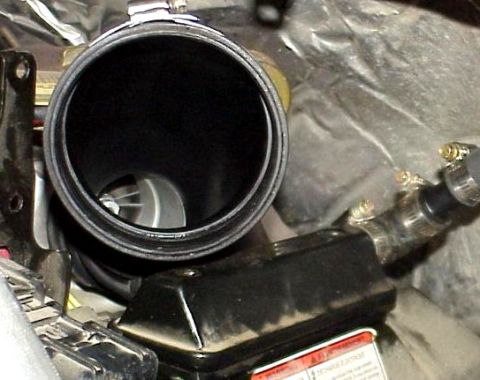 2002 Ford Excursion - Just a peek at the compressor wheel with the fume collector removed