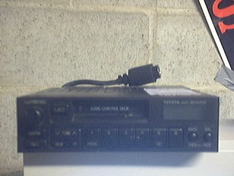 1981 Chevrolet C/K Pickup - A car stereo unit with visible text indicating it is a Toyota product.