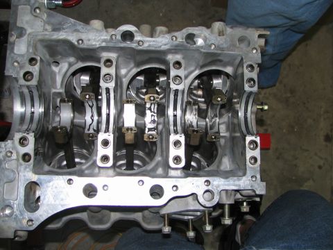 1994 Ford Probe - Getting ready to install the crank.
