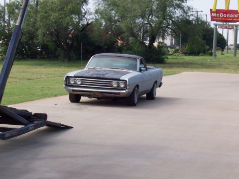 1969 Ford Ranchero - Just off the transport.