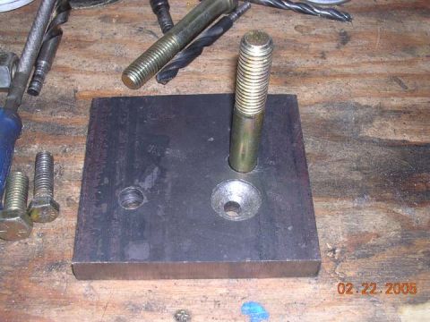 1994 Ford Bronco - ready for paint. Again, this bolt is now 1.5 inches back and out for better coil alignement.