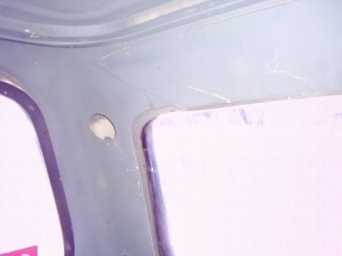 1978 Ford Bronco - This photo is of the left rear corner of the shell above the rear window. One more thing that needs to be fixed.