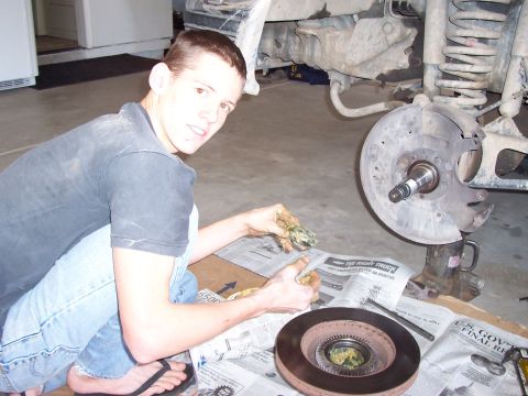 1996 Ford Bronco - Me Re-Packing Wheel Bearings
