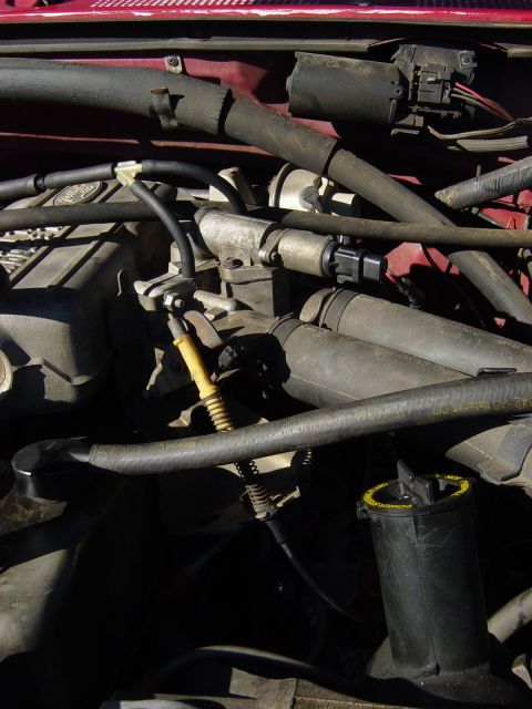 1988 Ford Bronco - Under the hood with the Throttle Body