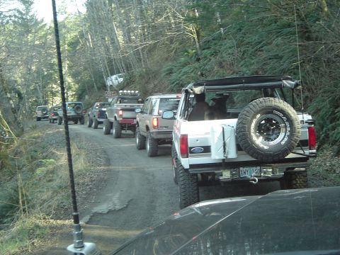1989 Ford Bronco - We spit into groups Stockers/Middle/Modifieds I went tailgunner for the MIddle group