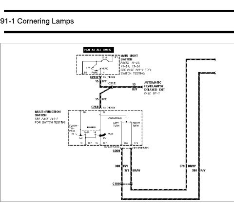 1993 Ford Taurus - This is a diagram showing electrical wiring connections and components.