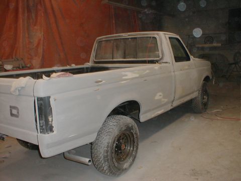 1991 Ford F-150 - BLOCKING BODY FOR PAINT