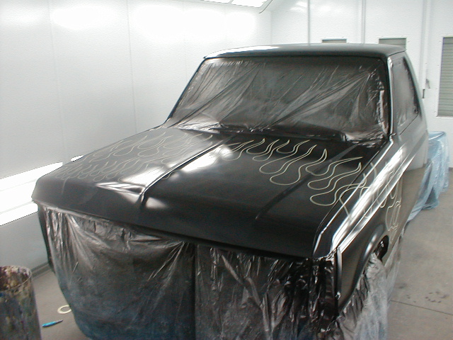 ITS BLACK NEXT THE FLAMES