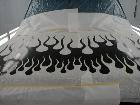 1991 Ford F-150 - painting flames ON MY F-150